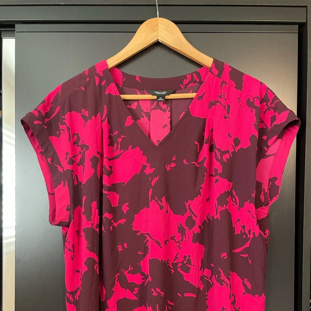 Women's Patterned Top - Simply Vera by Vera Wang - Picture 1 of 5